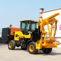 一體式波形護欄打樁機 公路護欄安裝設備 護欄打樁機