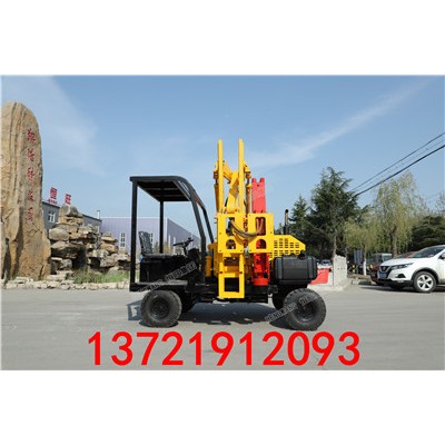 波形護(hù)欄打樁機(jī)小四輪護(hù)欄打樁機(jī) 公