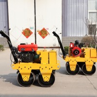 雙鋼輪柴油壓路機 小型手扶壓路機 瀝青路面壓實機