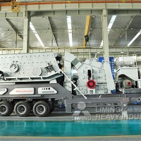 移動打沙機設備 半移動破碎站 鄂破移動破碎站 黎明重工直銷