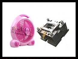 塑料模具降溫扇殼模具	  電風扇外殼模具，風扇外殼模具
