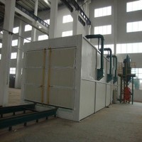 機(jī)械回收式噴砂房 晉城噴砂機(jī) 火車(chē)頭焊接除銹清理焊痕