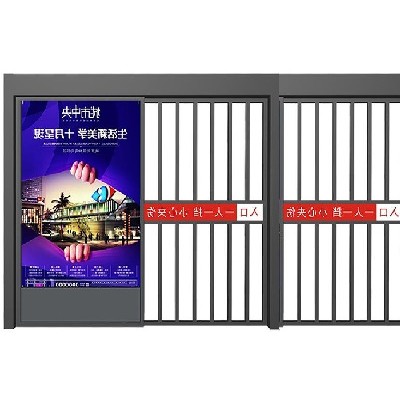 鄭州小區廣告平移門廣告門廠家