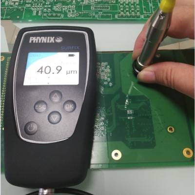 德國菲尼克斯PCB三防漆干膜厚度測試